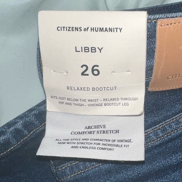 NWT Citizens of Humanity Libby Relaxed Bootcut Jeans Women’s Size 26 - Picture 10 of 16